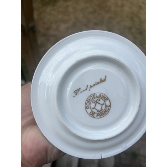 Porcelaine Candleholder De France / Hand painted With angel - Picture 11 of 16